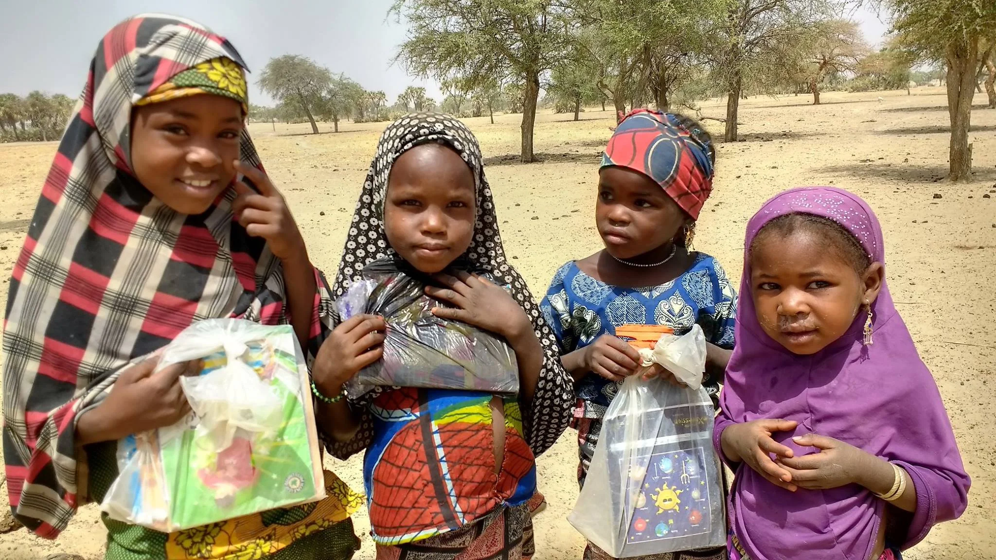 These children came for 'school' then left, as there was no teacher.