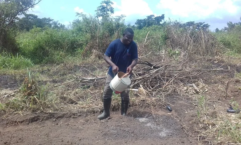  Pastor Tay on his farm. 