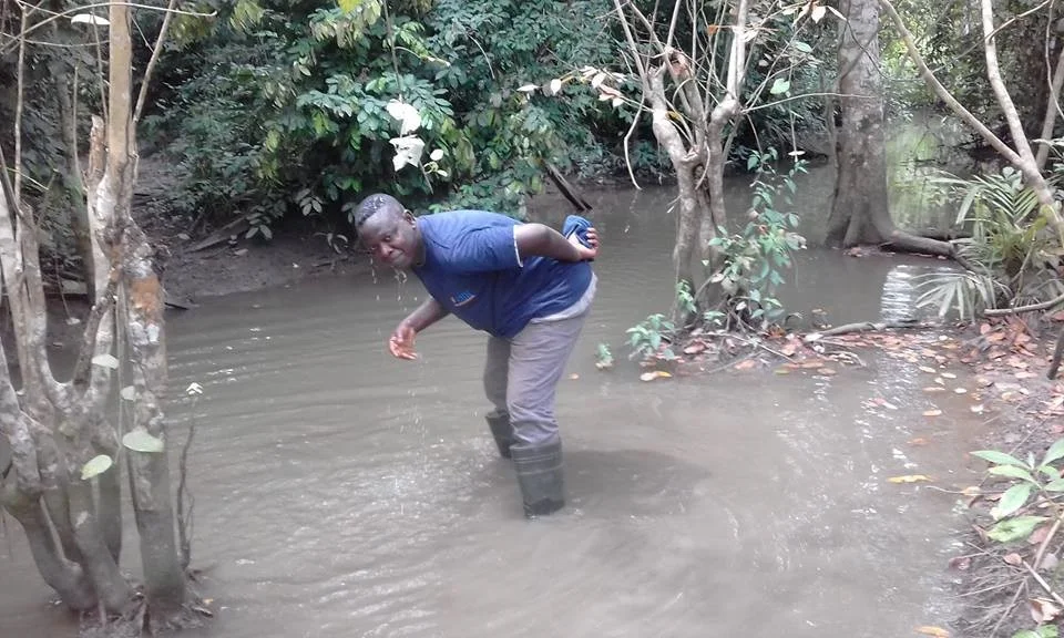  Pastor Tay on his farm. 