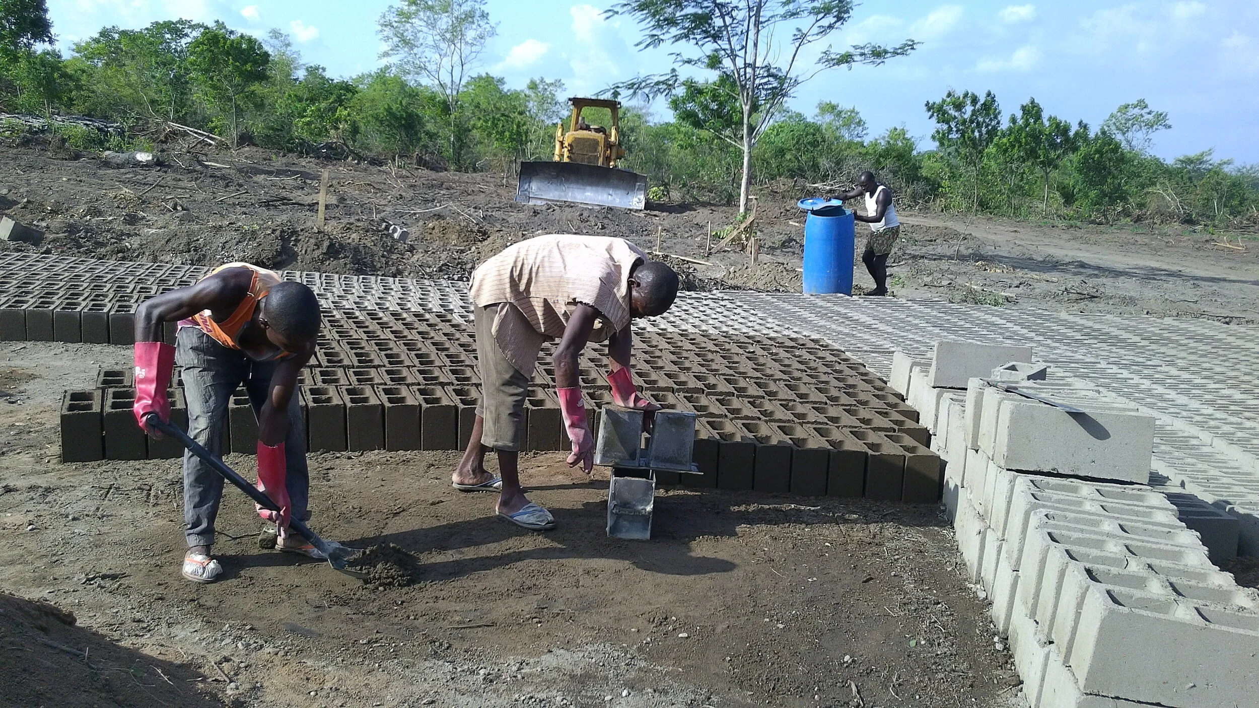  Peace Village, making our own blocks! 