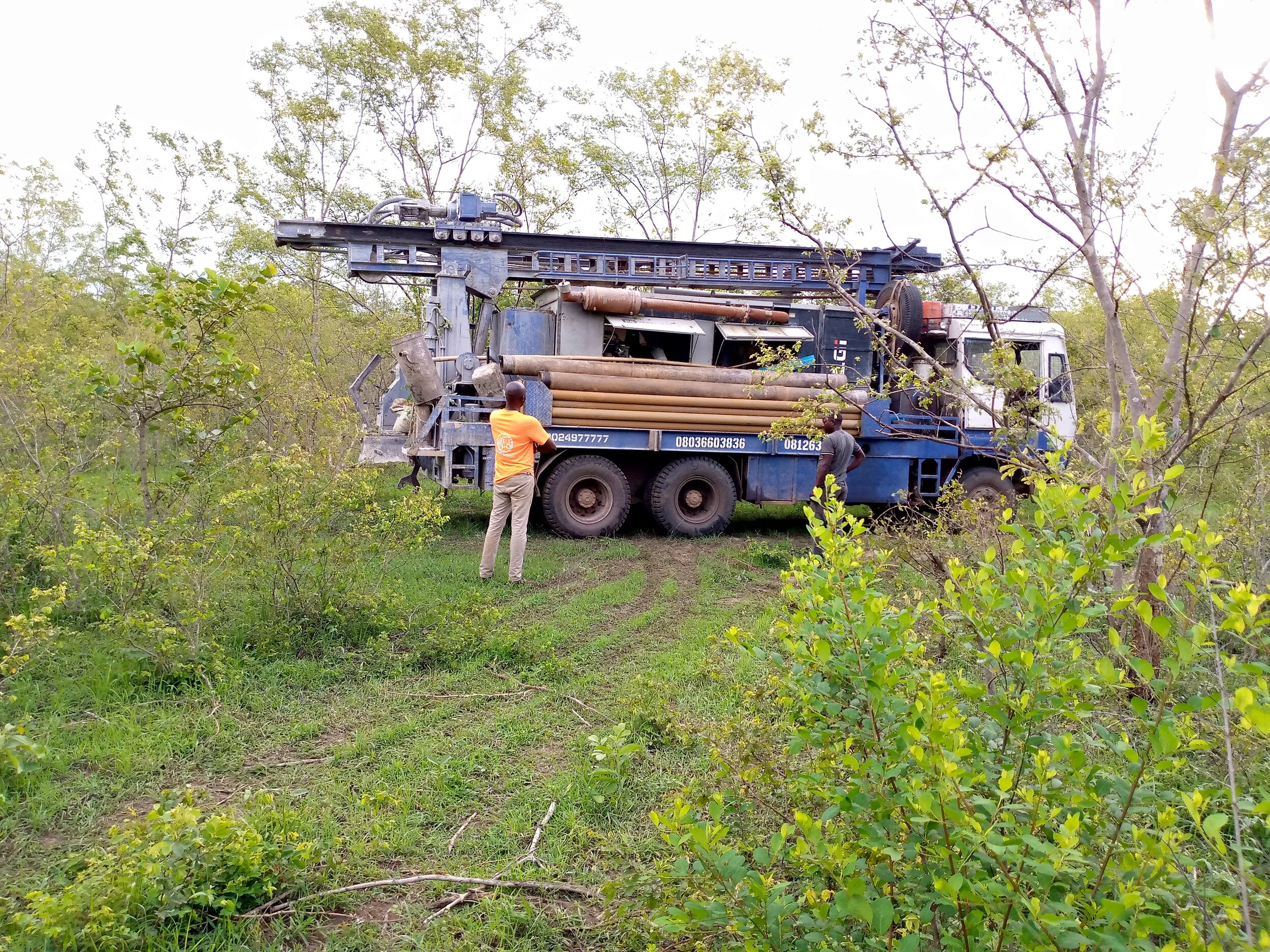 drill rig on Bature’s site 