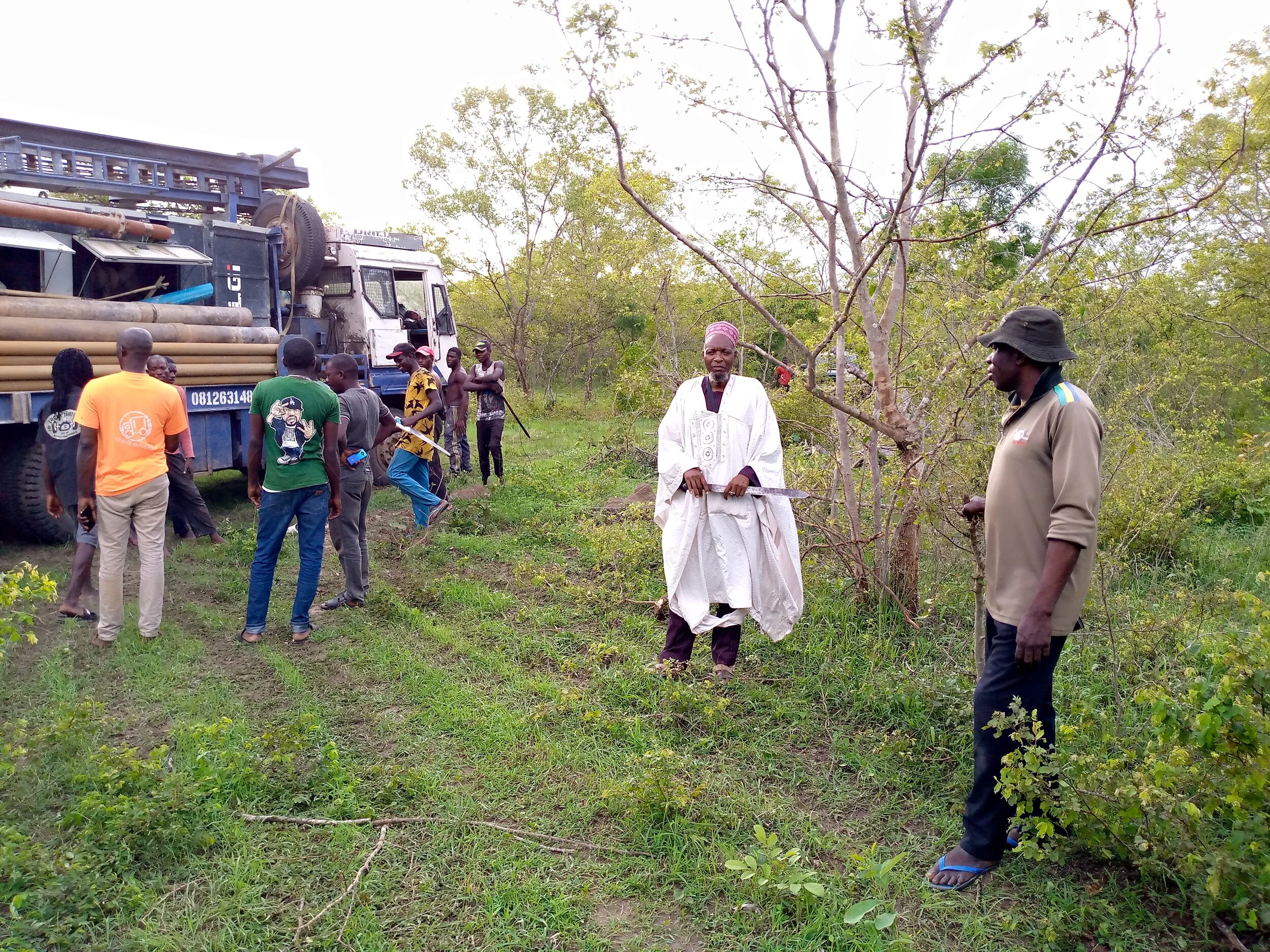  Alhaji Bature with drill rig 