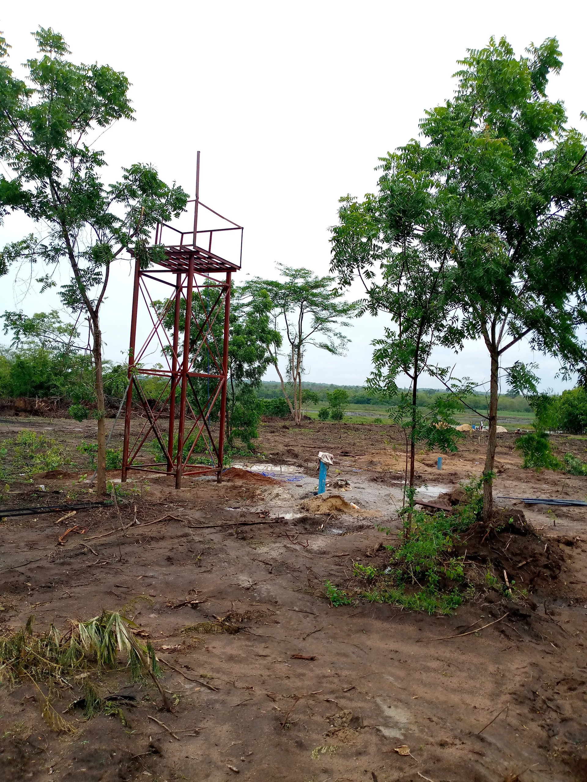  borehole and tank stand 