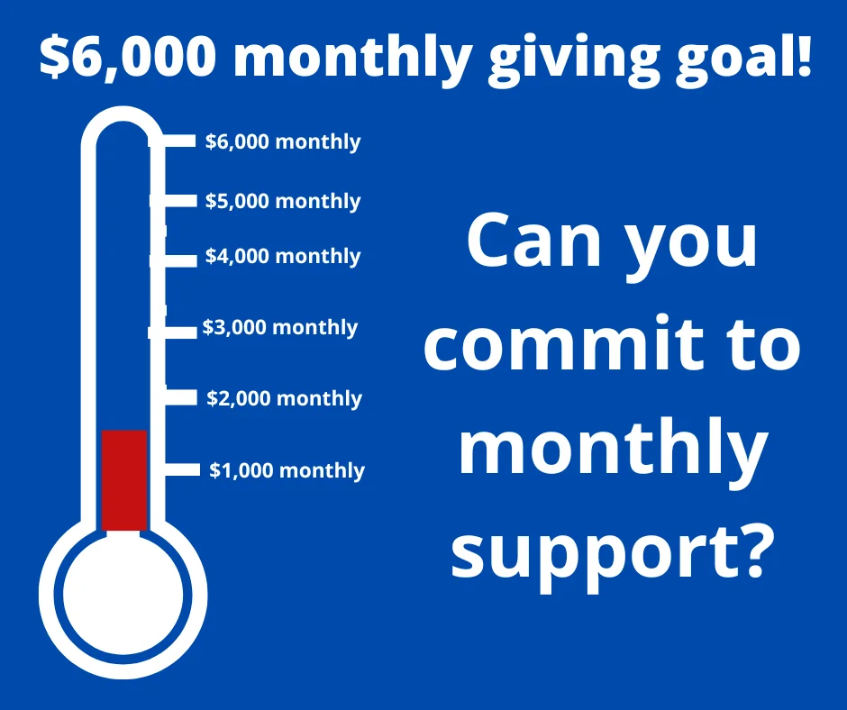  It's a BIG goal, we know.&nbsp;  BUT we serve a BIGGER God. How can we set a small goal when we serve a BIG God? 