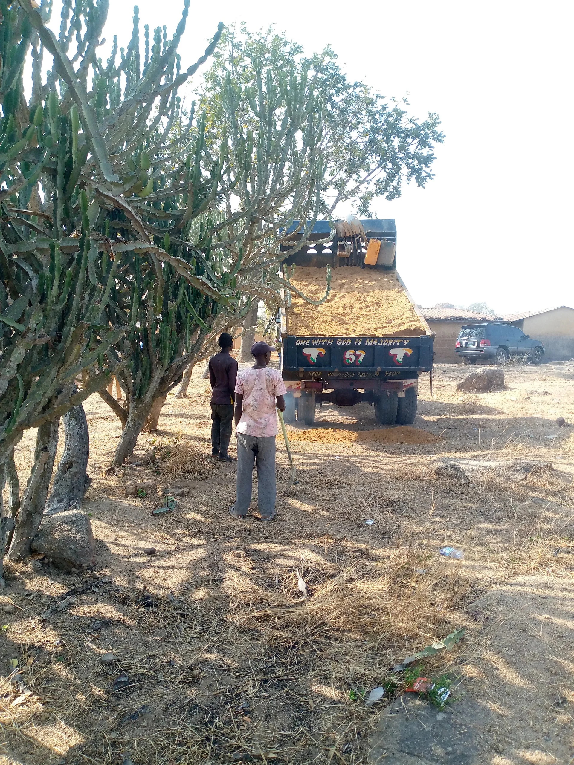  Sand is being delivered, too! 