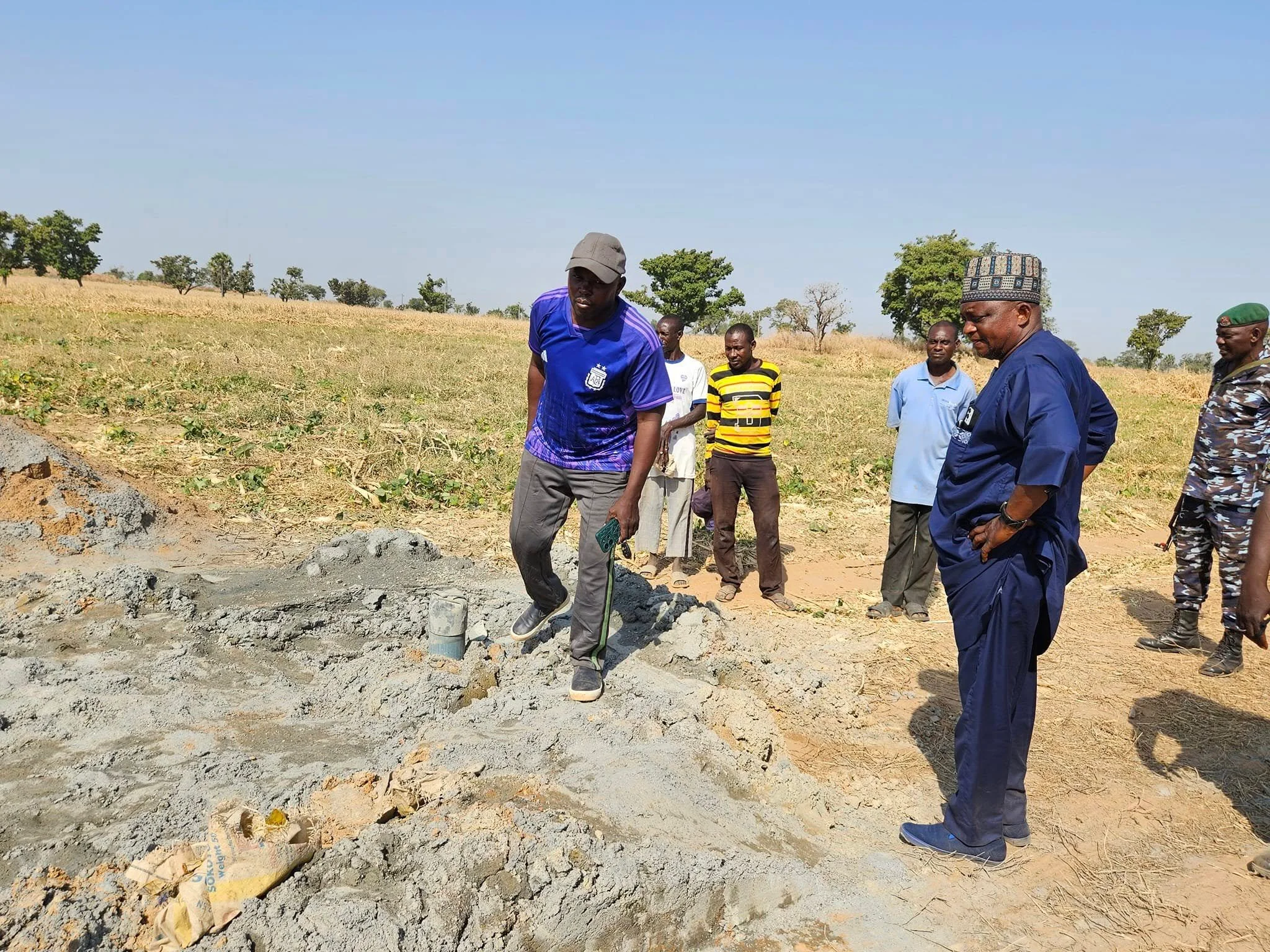  Our borehole was dug, we found water, Praise God! It doesn't look like much yet, but soon a large water tank will benefit the school & surrounding community! 