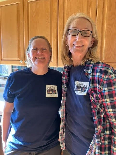  SFA Secretary Carisa Haven supported Phyllis at churches we visited, setting up a table w/ books, DVDs, and sign-up sheets! 