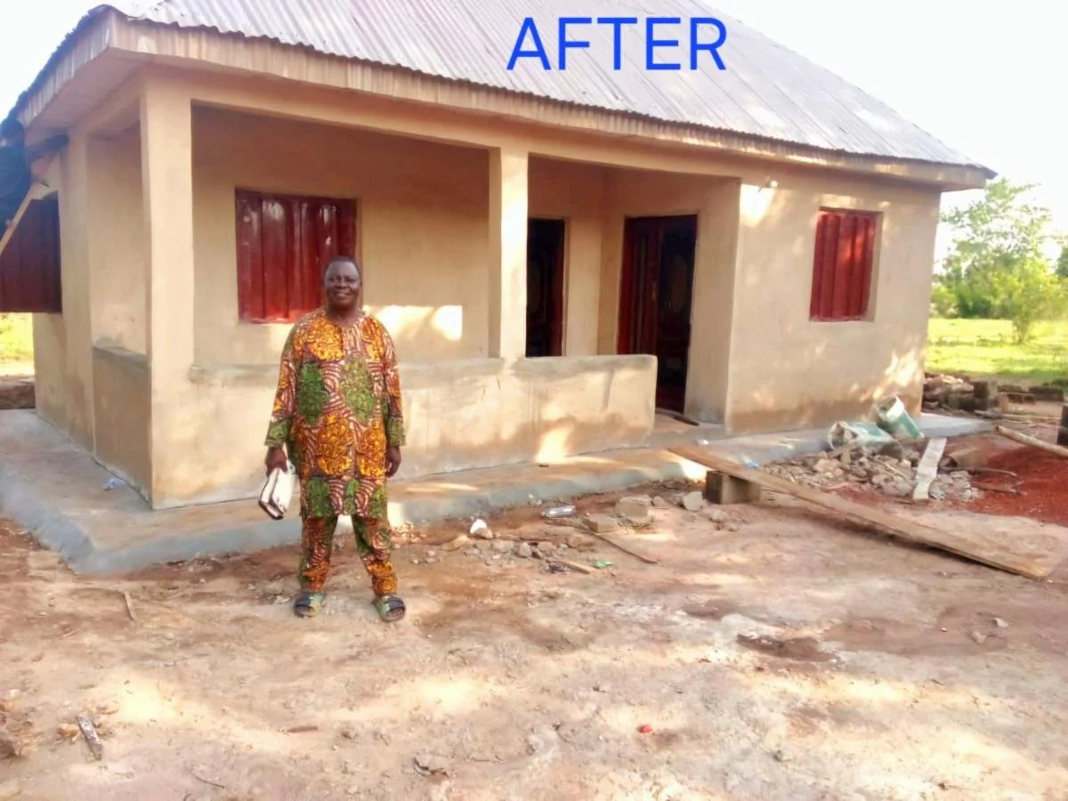   We built a church for Pastor Elijah and his congregation.&nbsp;   Phyllis was driving by this tiny church, and the Lord told her to pull in! The Lord told Phyllis to build this Godly man, Pastor Elijah and his congregation a new church! And so she did! 